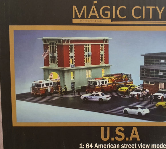 1:64 Magic City Diorama - US Fire Station US0002