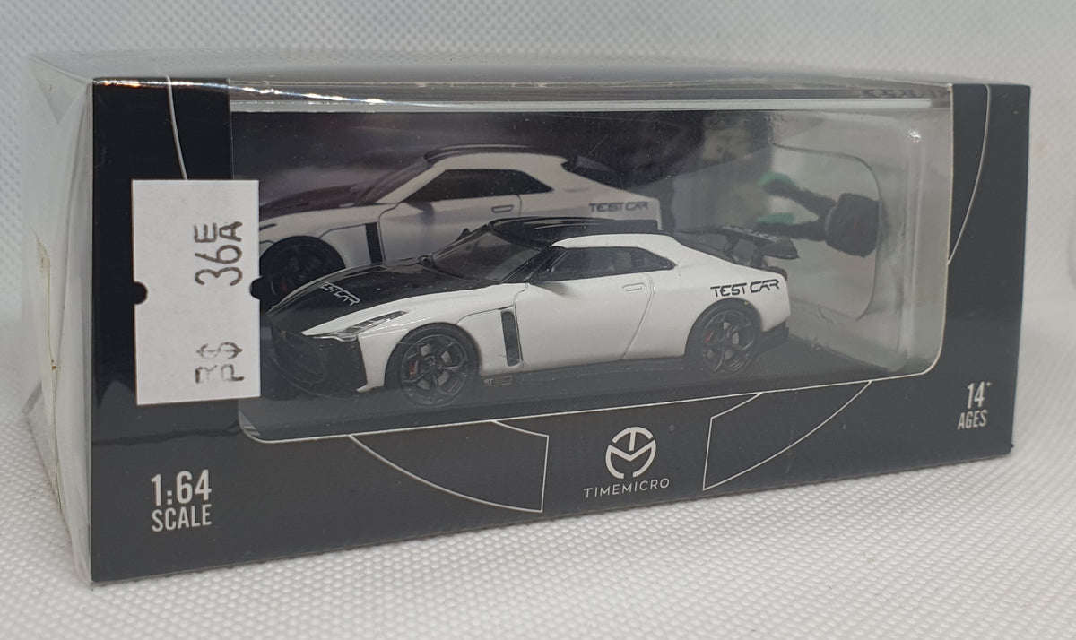 1:64 TimeMicro Nissan GTR R50 Test Car w Figurine – toyznetwork