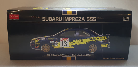 1:18 Sunstar Subaru Impreza 555 #13 Rally Australia 1996