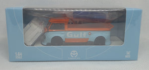 1:64 TimeMicro Volkswagen T1 Pickup Gulf w Figurine and Accessories