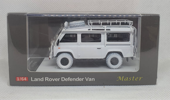 1:64 Master Land Rover Defender Van - Snow White