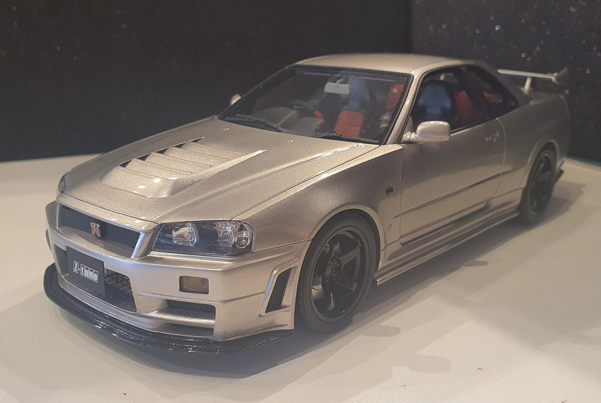 1:18 Otto Mobile Nismo R34 GTR Z-Tune BNR34 Silver - OTM703