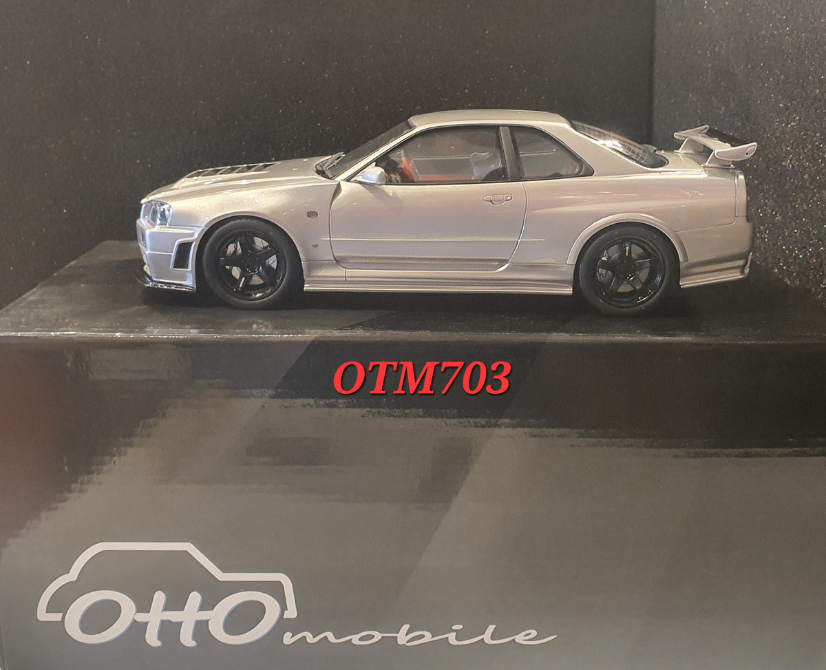 1:18 Otto Mobile Nismo R34 GTR Z-Tune BNR34 Silver - OTM703