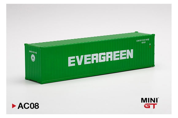 1:64 Mini GT Dry Container 40Ft EverGreen - MGT AC08