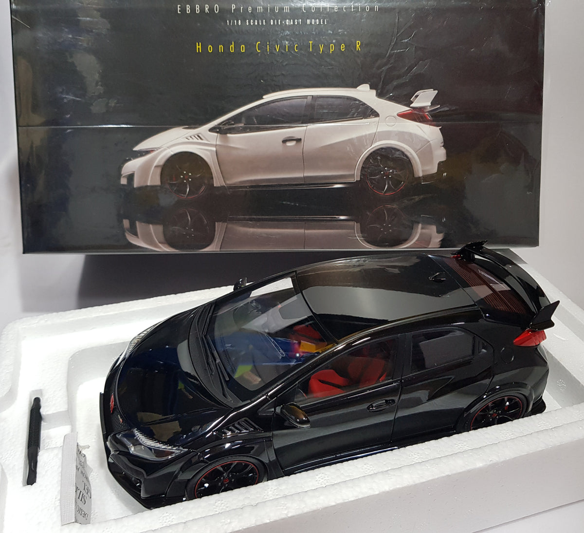 1:18 Ebbro Honda Civic Type R FK2 - Crystal Black Pearl – toyznetwork