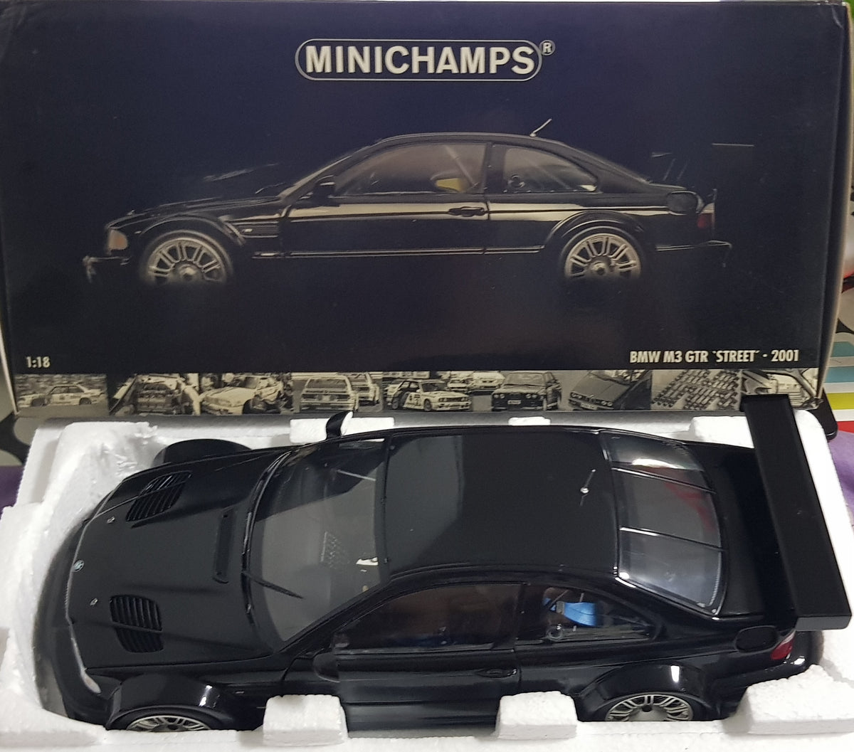 BMW M3 GTR Street 2001 1:18 Minichamps (Neu (gemäss Beschreibung)) in BMW M3 GTR Street 2001 1:18 Minichamps (Neu (gemäss Beschreibung)) in