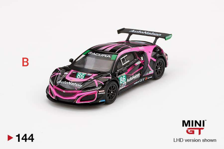 MINI GT ミニGT　ACURA NSX GT3 EVO　2019 IMSA 1:64 Mini GT Acura NSX GT3 Evo #86 2019 IMSA Watkins Glen Class