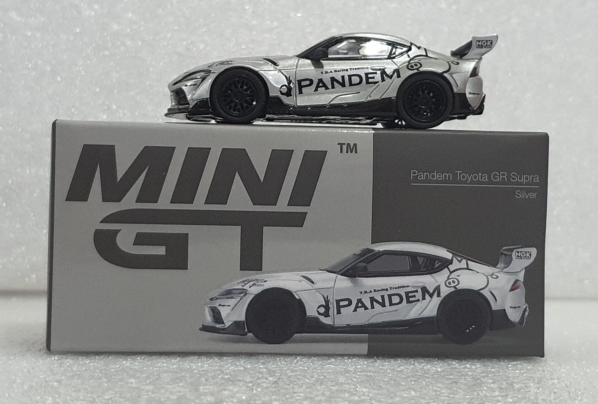 1:64 Mini GT Pandem Toyota GR Supra V1.0 Silver - MGT175 – toyznetwork