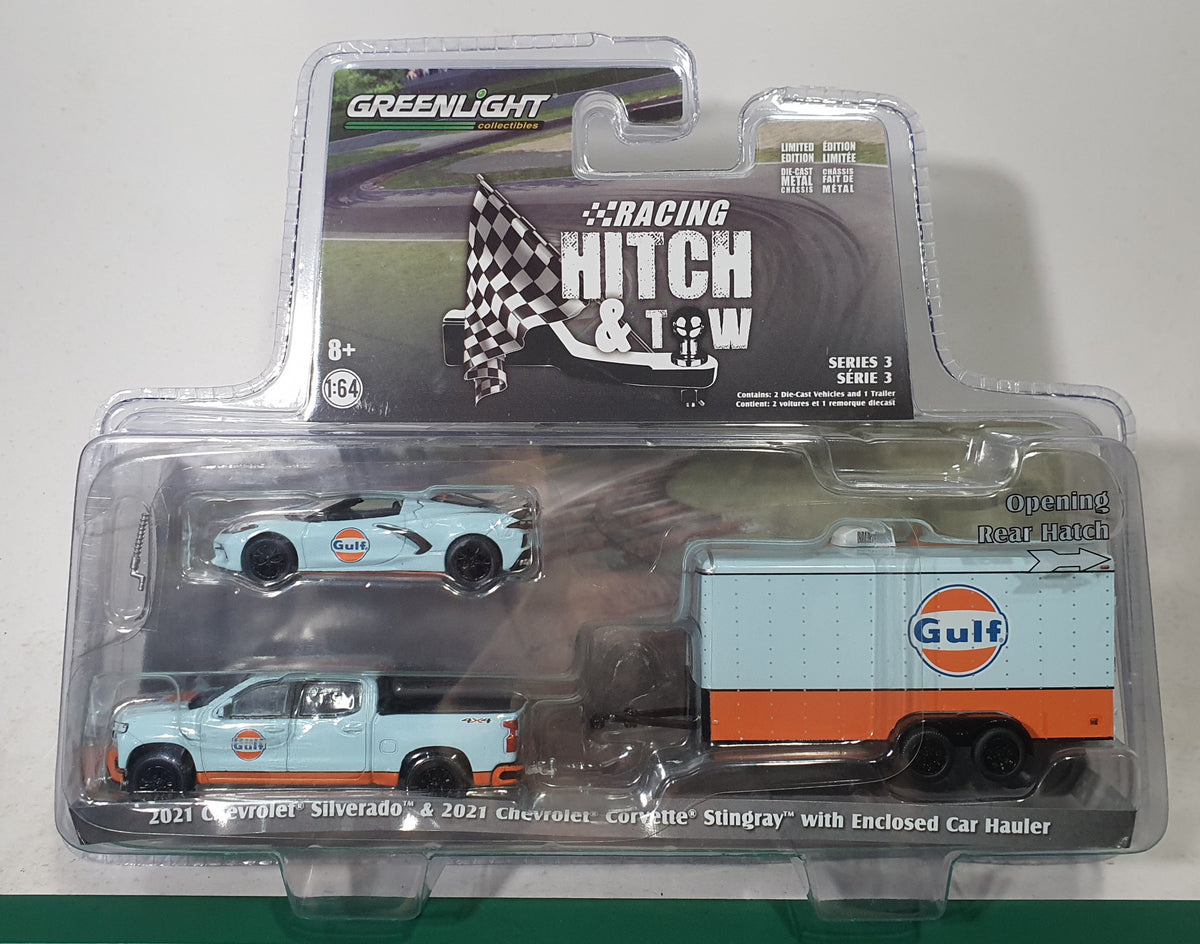 1:64 Greenlight Racing Hitch & Tow Series 3 - Chevrolet Silverado
