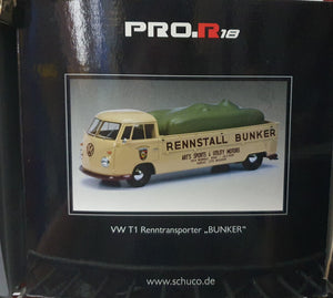 1:18 Schuco Pro R18 Volkswagon T1 Renntransporter "Bunker"