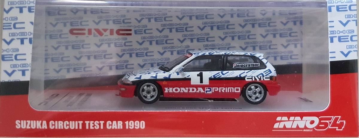 1:64 Inno64 Honda Civic EF9 Gr. N #1 Suzuka Circuit Test Car