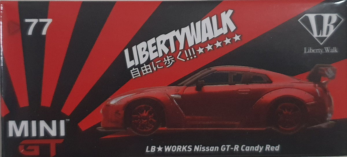 1:64 Mini GT LB Works Nissan GTR Candy Red - MGT77 – toyznetwork