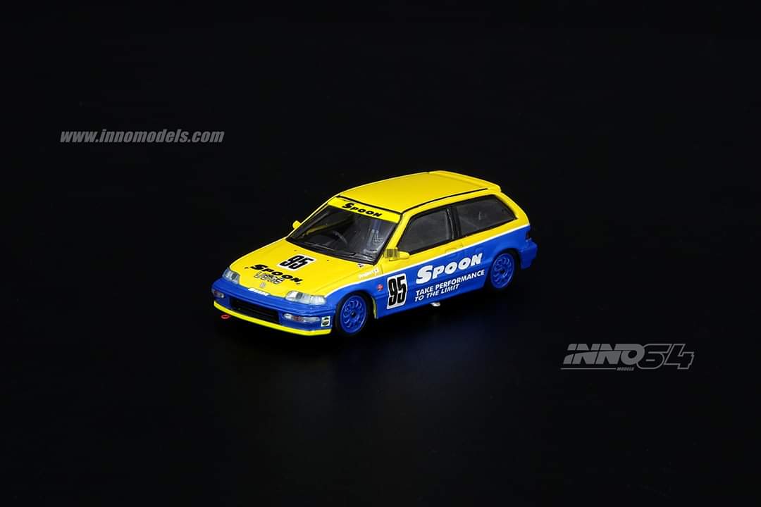 1:64 Inno64 Honda Civic EF9 #95 Tuned by Spoon Sports – toyznetwork