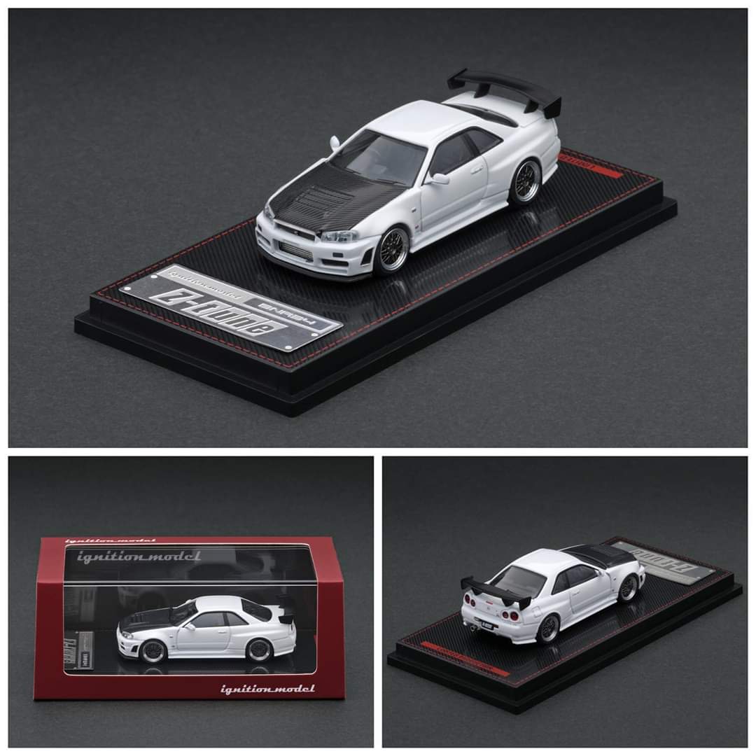 1:64 Ignition Model Nismo R34 GTR Z Tune White