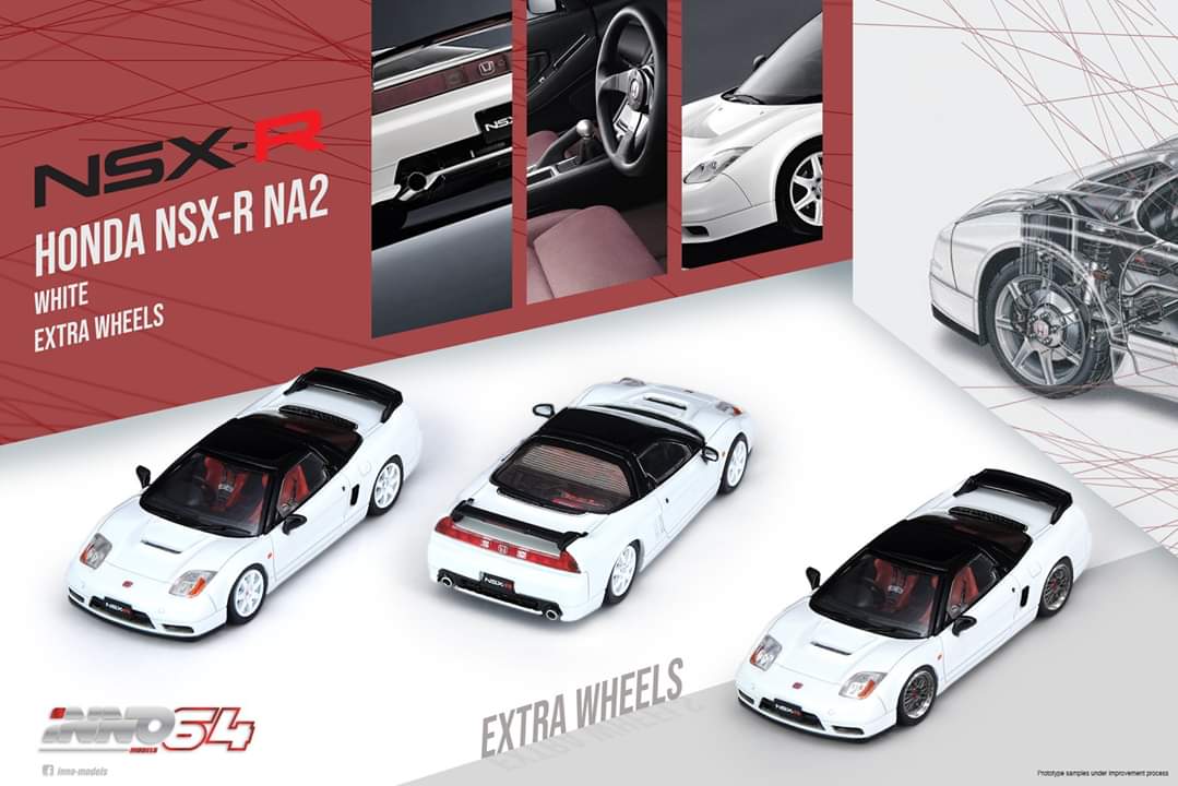 1:64 Inno64 Honda NSX-R NA2 White – toyznetwork