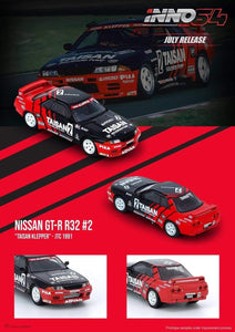 1:64 Inno64 Nissan Skyline GTR R32 #2 "Taisan Klepper" JTC 1991