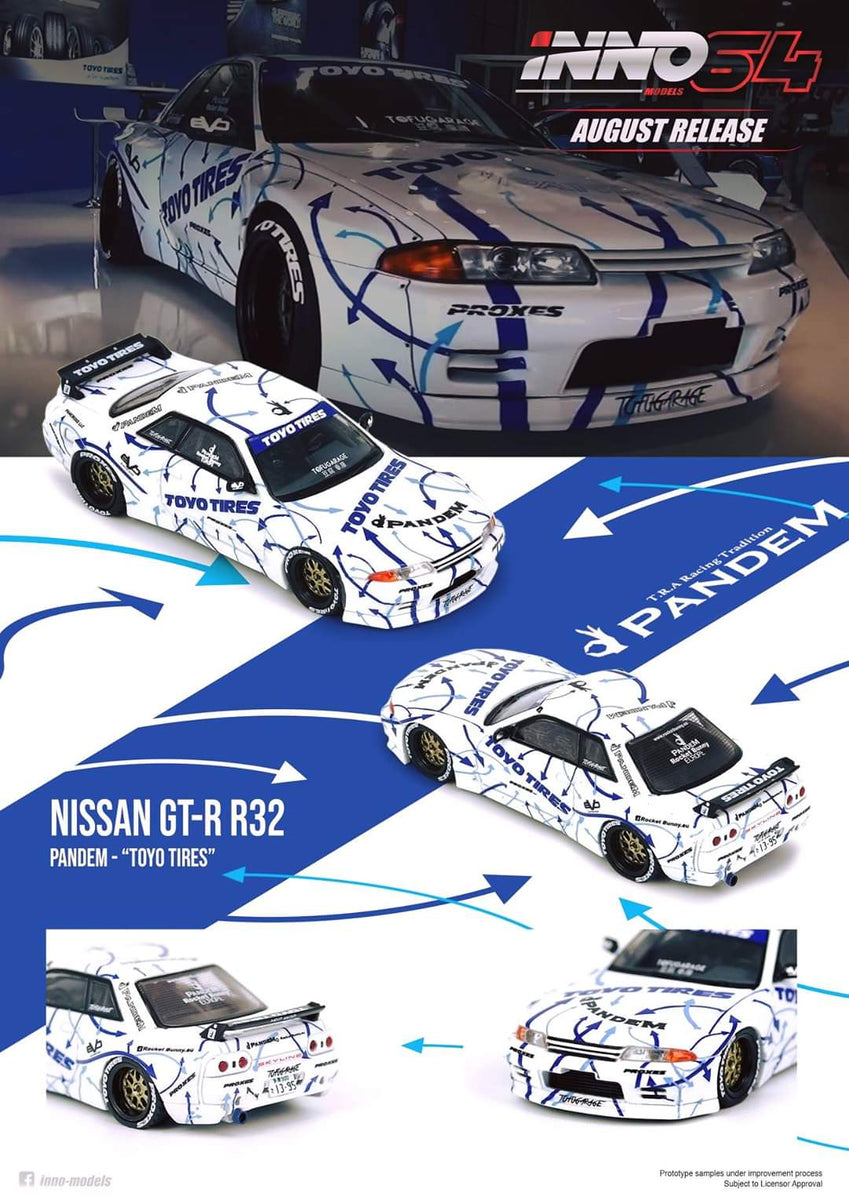 1:64 Inno64 Nissan Skyline GTR R32 Rocket Bunny - Pandem
