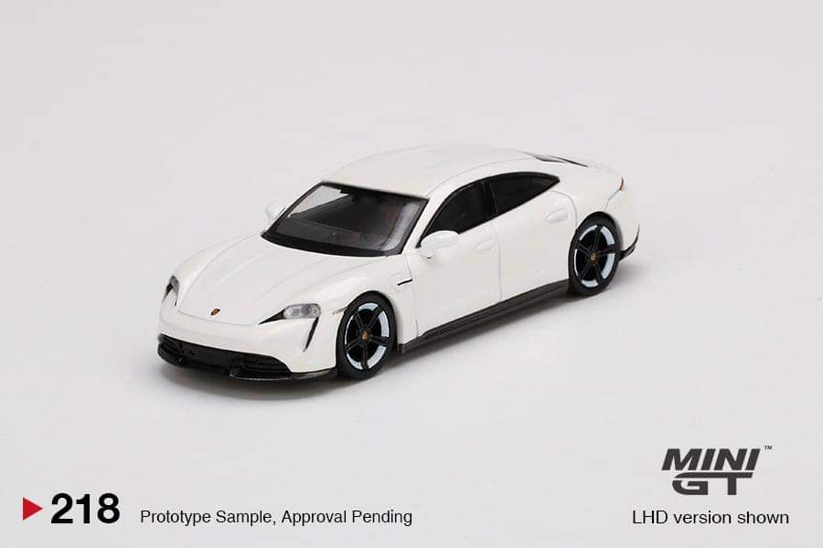 1:64 Mini GT Porsche Taycan Turbo S White MGT218 – toyznetwork