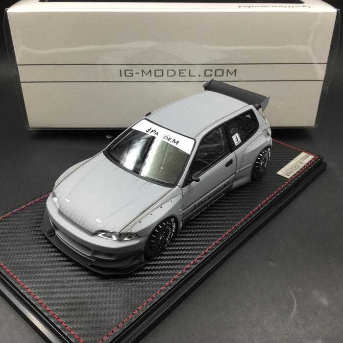 1:18 Ignition Model Pandem Honda Civic EG6 - After Fight Grey – toyznetwork