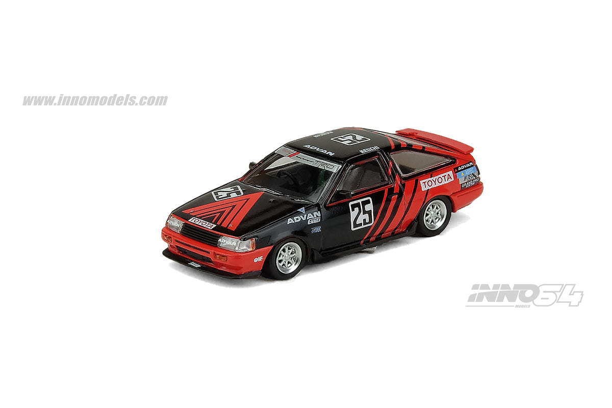 1:64 Inno64 Toyota Corolla Levin AE86 #25 Advan JTC 1985 – toyznetwork