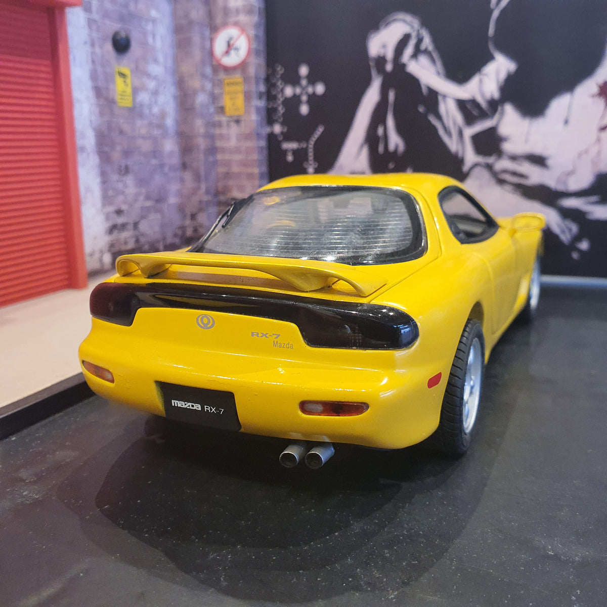 Kyosho 1/18 - Mazda RX-7 FD-3S Coupé 1995 Couleur Argent (08002S) - Miniature Métal Neuve