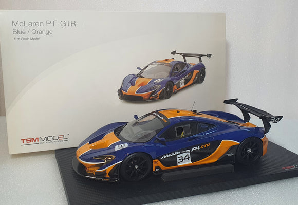 1:18 TSM Model Mclaren P1 GTR (Blue/ Orange)