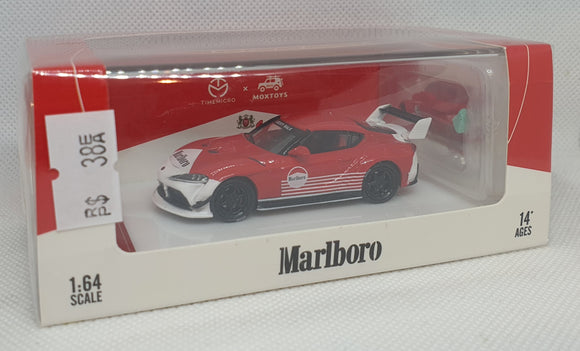 1:64 TimeMicro Toyota Supra Marl w Figurine & Roof Box