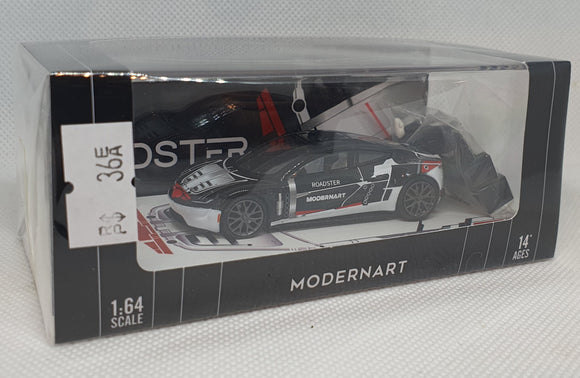 1:64 ModernArt Tesla Roadster w Figurine