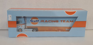 1:64 ModernArt Scania 730s Transporter - Gulf Racing Team