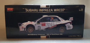 1:18 Sunstar Subaru Impreza WRC07 #14 Rally of Great Britain 2010