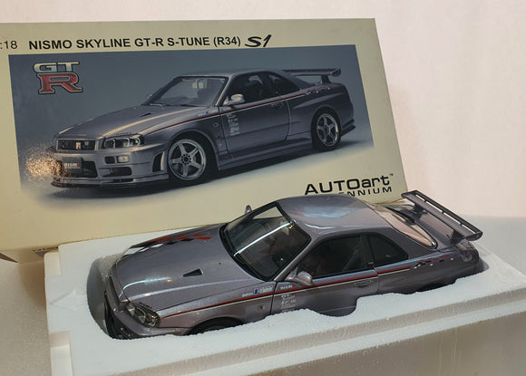 1:18 Autoart Nissan Skyline GTR R34 S Tune S1 - After Market