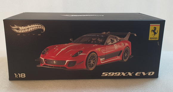 1:18 Hotwheel Elite Ferrari 599XX Evo #11 Red