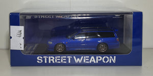 1:64 StreetWeapon Nissan R34 Stagea Blue