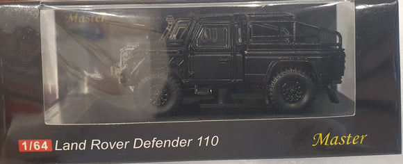 1:64 Master Land Rover Defender 110 Pickup - MattBlack