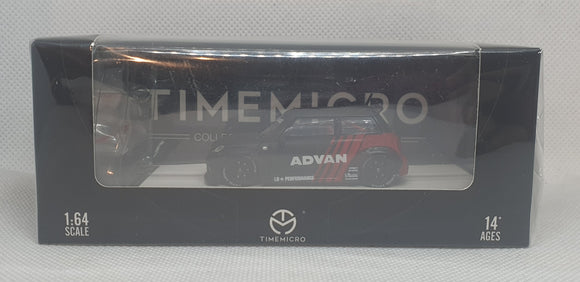 1:64 TimeMicro LBWK Mini Cooper Advan w Figurine