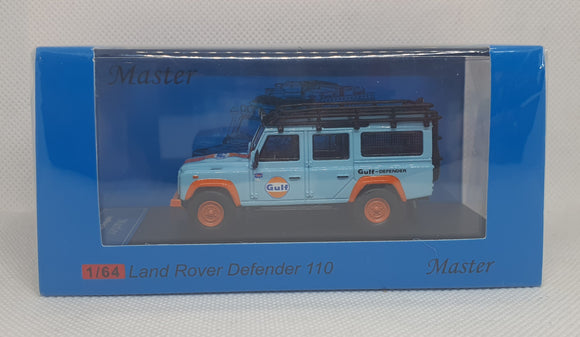 1:64 Master Land Rover Defender 110 Gulf w Accessories