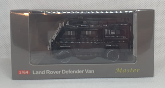 1:64 Master Land Rover Defender Van - Black