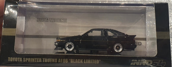 1:64 Inno64 Toyota Sprinter Trueno AE86 Black Limited