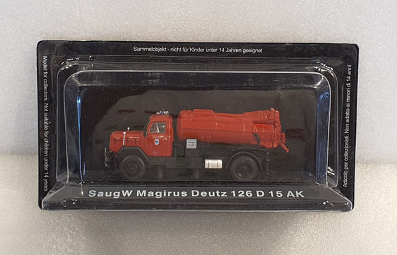 1:72 Altaya Iveco Magirus Deutz 126 D15 AK SaugW Fire Department Regensburg