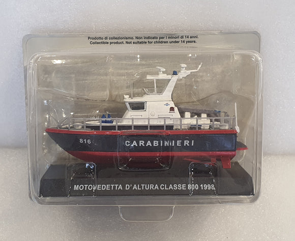 1:72 Altaya Motovedetta D'Altura Classe 800 Carabinieri