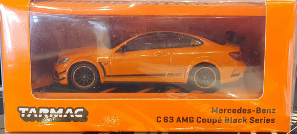 1:64 Tarmac Works Mercedes Benz C63 AMG Coupe Black Series w Container