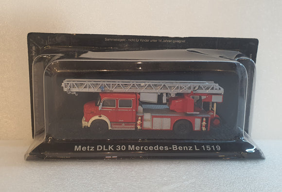 1:72 Altaya Mercedes Benz L1519 Metz DLK30 Fire Department