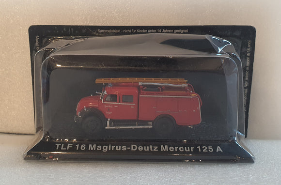 1:72 Altaya  Magirus Deutz Mercur 125A TLF 16 Fire Department Solingen