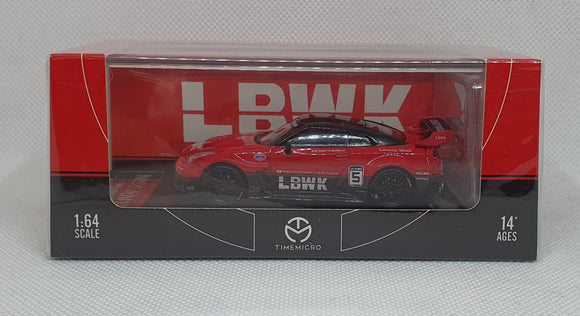 1:64 TimeMicro Nissan GTR R35 LBWK #5 w Figurine