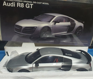 1:18 Kyosho Audi R8 GT - Ice Silver Metallic - After Market