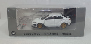 1:64 CM Model Mitsubishi Lancer Evolution X - White Varis