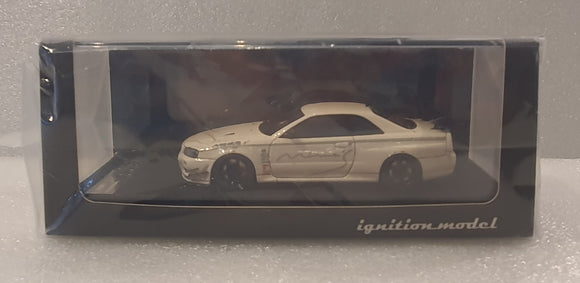 1:43 Ignition Model Nissan GTR R34 Mines White - IG1812