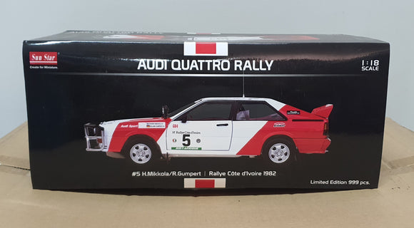 1:18 SunStar Audi Quattro Rally #5 Marl