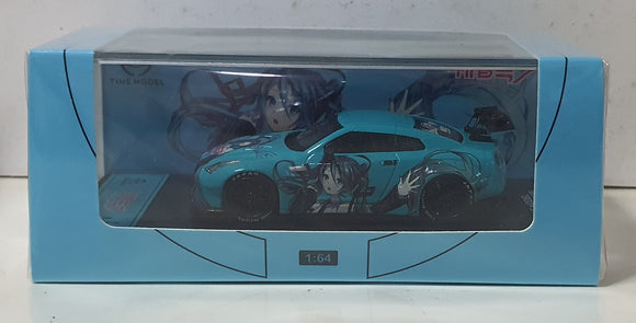 1:64 TimeMicro LB Nissan GTR R35 Hatsune Miku - Black Rims