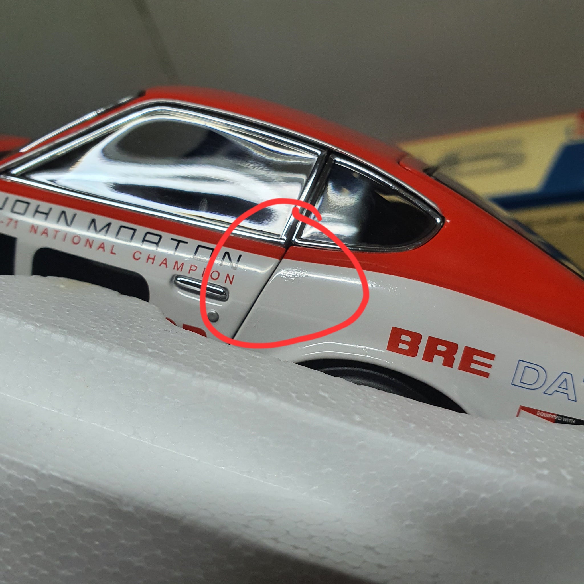 1:18 Kyosho BRE Datsun 240Z #46 SCCA Championship Winner - After